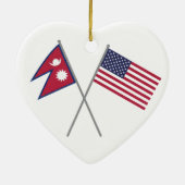 Nepali-Amerikaner Keramik Ornament (Hinten)