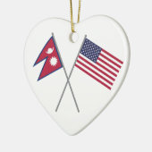 Nepali-Amerikaner Keramik Ornament (Links)
