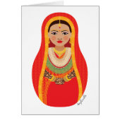 Nepali Bride Matryoshka Card (Vorne)