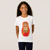 Nepali Bride Matryoshka Girls' T-Shirt (Vorne ganz)