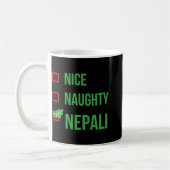 Nepali Funny Nepal Pajama Weihnachtsgeschenk Kaffeetasse (Links)