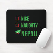 Nepali Funny Nepal Pajama Weihnachtsgeschenk Mousepad (Mit Mouse)