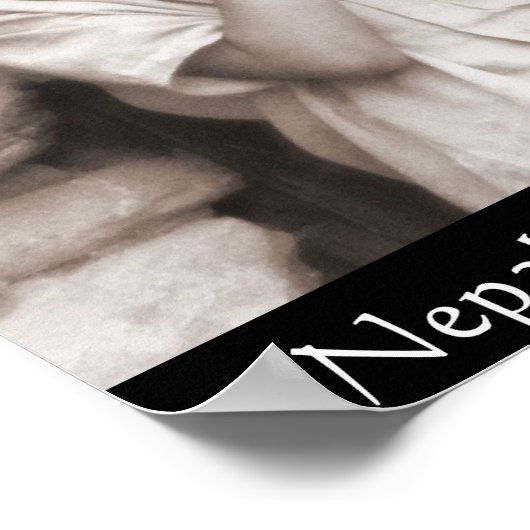 Nepalische Kinder vor ihrer Schule Poster (Ecke)