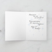 Nephew 21. Geburtstag Star Inspiration Blau Schwar Karte (Innenseite)