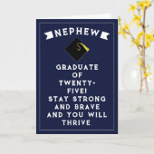 Nephew Abschluss 2025-Karte Karte (Gelbe Blume)