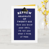 Nephew Abschluss 2025-Karte Karte (Gelbe Blume)