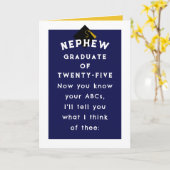 Nephew Abschluss 2025-Karte Karte (Gelbe Blume)