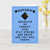 Nephew Abschluss 2025-Karte Karte (Gelbe Blume)
