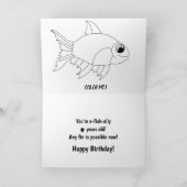 Nephew Birthday Card - Niedliche Fische Karte (Innenseite)
