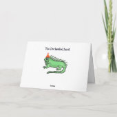 Nephew Birthday Card - Niedliche Iguana Karte (Rückseite)