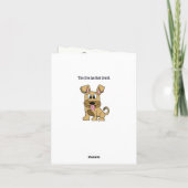 Nephew Birthday Card - Niedlicher Hund Karte (Rückseite)