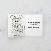 Nephew Birthday Card - Niedlicher Hund Karte (Innenseite)