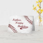 Nephew Birthday Large Grunge Baseball, Sport Karte (Gelbe Blume)