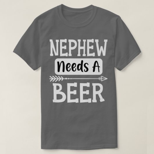 Nephew braucht eine Bierfamilie, die Bier Cool Bie T-Shirt (Design vorne)