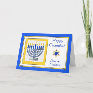 Nephew Chanukah Zeitgenössische Menorah Karte