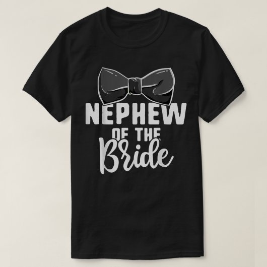 Nephew der Brauthochzeit, Junggeselinnen-Abschied T-Shirt (Design vorne)