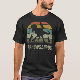 Nephew Dinosaur T Rex Nephewsaurus 4 Kinder Famili T-Shirt