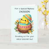 Nephew - Erste Osterfeiertage Karte (Gelbe Blume)