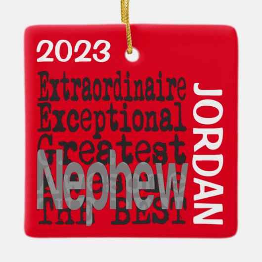 Nephew Extraordinaire CUSTOM Keramikornament (Vorderseite)