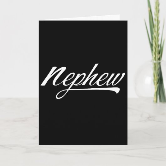 ***NEPHEW*** FREUT SICH AUF "YOU"!!!! KARTE (Vorderseite)