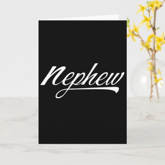 ***NEPHEW*** FREUT SICH AUF "YOU"!!!! KARTE (Gelbe Blume)