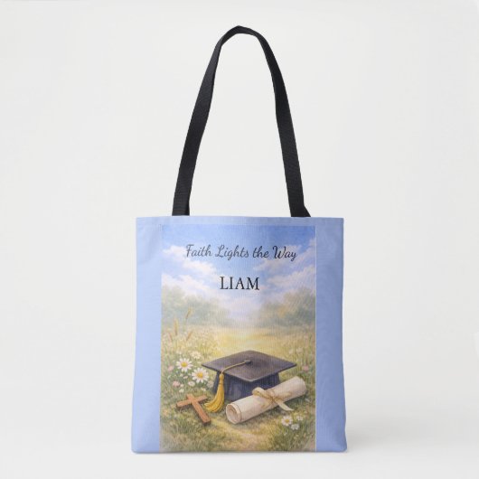 Nephew Graduation Personalized Christian Gift Tasche (Vorderseite)