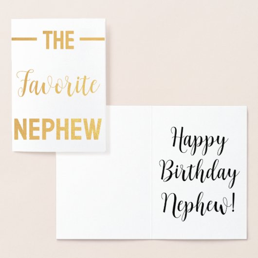 Nephew Grußkarte Funny Custom Personalisiert Folienkarte (Anzeige)