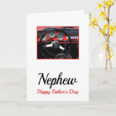 Nephew Happy Vatertag Karte (Gelbe Blume)