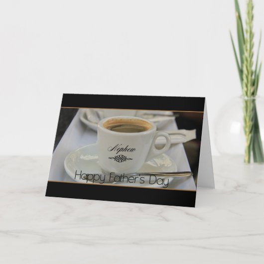 Nephew Happy Vatertag Karte (Vorderseite)