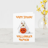 **NEPHEW** HAT EINE FREUDE & SPOOKY HALLOWEEN KARTE (Gelbe Blume)