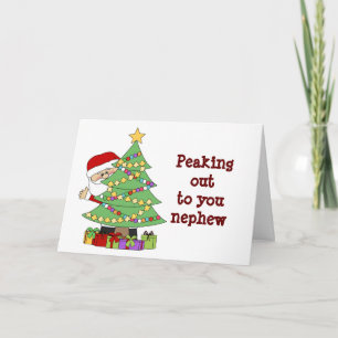 **NEPHEW** HOFFE, DASS SANTA "GUT FÜR SIE" IST KARTE