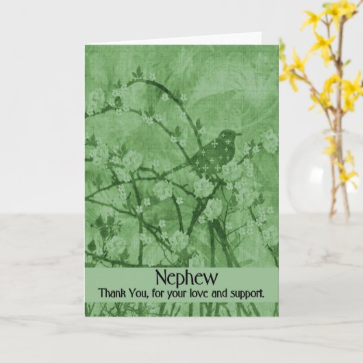 Nephew - Hospice/Final Good-bye - Nature Scene Karte (Gelbe Blume)