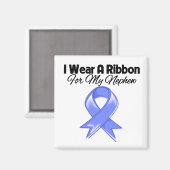 Nephew - Ich trage Periwinkle Ribbon Magnet (Vorderseite/Rückseite)
