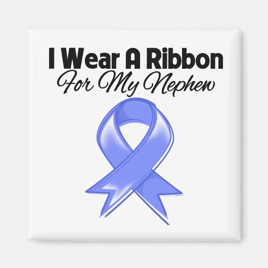 Nephew - Ich trage Periwinkle Ribbon Magnet (Vorne)