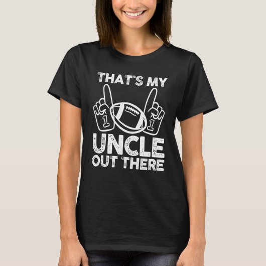 Nephew Niece Uncle American Football T-Shirt (Vorderseite)