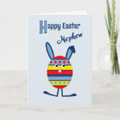 Nephew Ostereier Blau Feiertagskarte (Vorderseite)