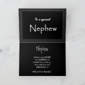 NEPHEW Page Boy Wedding Invitation - Anpassbar Einladung (Innenseite)