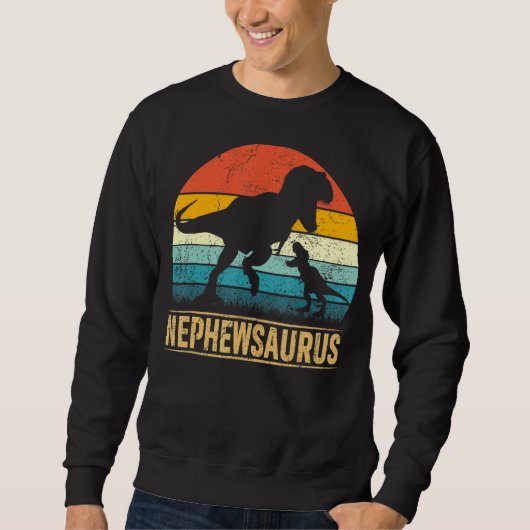 Nephew Saurus T Rex Dinosaur Nephewsaurus Matching Sweatshirt (Vorderseite)