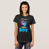 Nephew Says Boy Baby Gender Reveal Outfit Pregnanc T-Shirt (Vorne ganz)