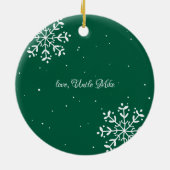 Nephew | Sentimental Foto Keepake Weihnachten Keramik Ornament (Hinten)