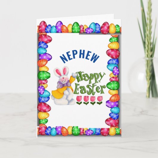 ***NEPHEW*** SIE SIND *LOVED* EASTER CARD KARTE (Vorderseite)