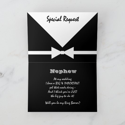 NEPHEW - Sonderanfrage - mein Rufträger sein Einladung (Innenseite)