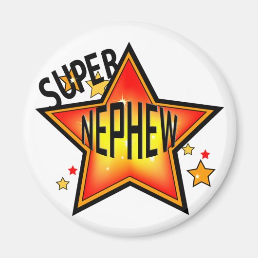 Nephew Super Star Funny Magnet (Vorne)