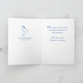 Nephew-Taufe, Taube in blauen Gewässern Karte (Innenseite)