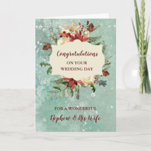 Nephew und seine Ehefrau Hochzeitstag Herzlichen G Karte
