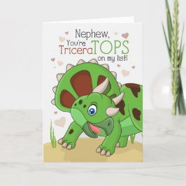 Nephew Valentine TriceraTOPS Dinosaur Feiertagskarte