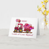 Nephew Valentinstag Loads Liebe und Herz Karte (Gelbe Blume)