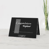 NEPHEW Wedding Herzlichen Glückwunsch Karte (Rückseite)