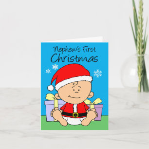 Nephews erster Weihnachten Niedlicher Weihnachtsma