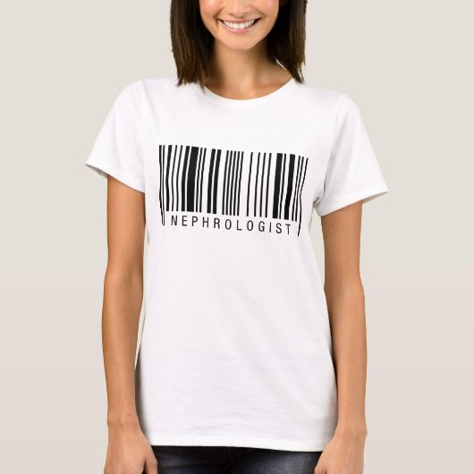 Nephrologe Barcode T-Shirt (Vorderseite)